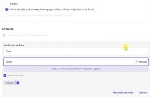 Producto variable