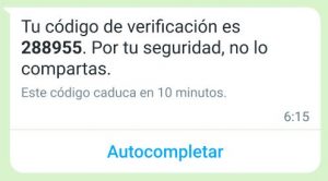 ejemplo de conversaciones de autenticación
