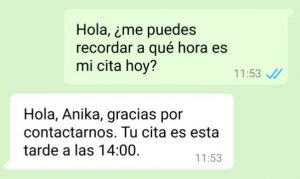 imagen de ejemplo de conversaciones de servicio