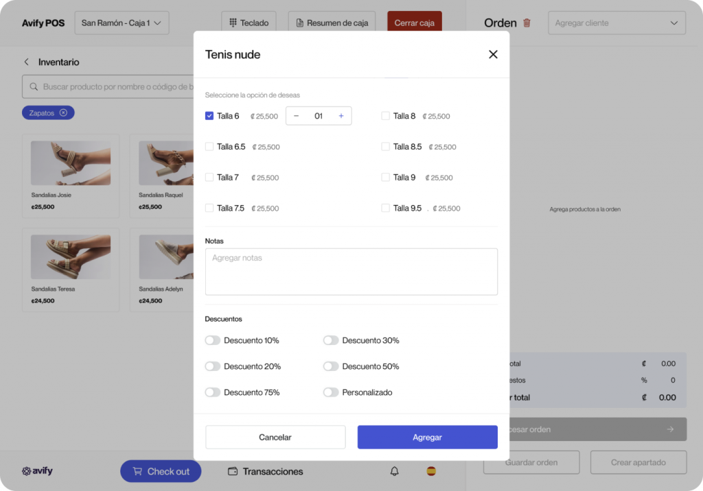 POS Avify Gestión de Inventario