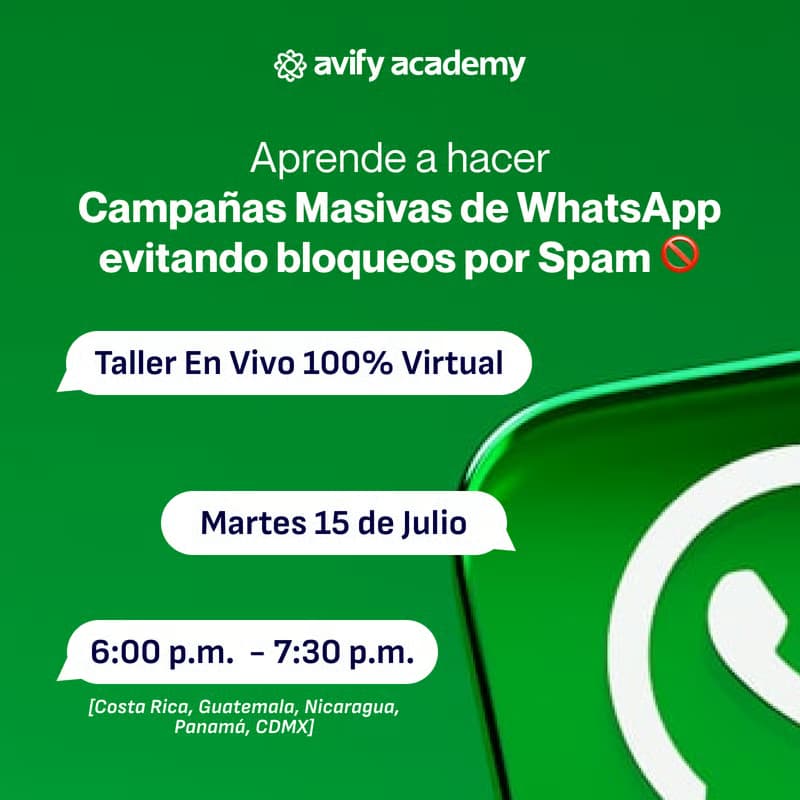 Aprende a hacer Campañas Masivas de WhatsApp evitando bloqueos por Spam