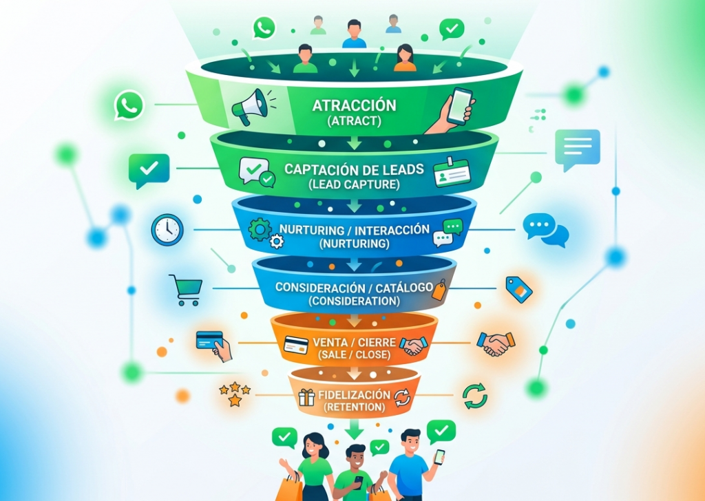 embudo de ventas para whatsapp